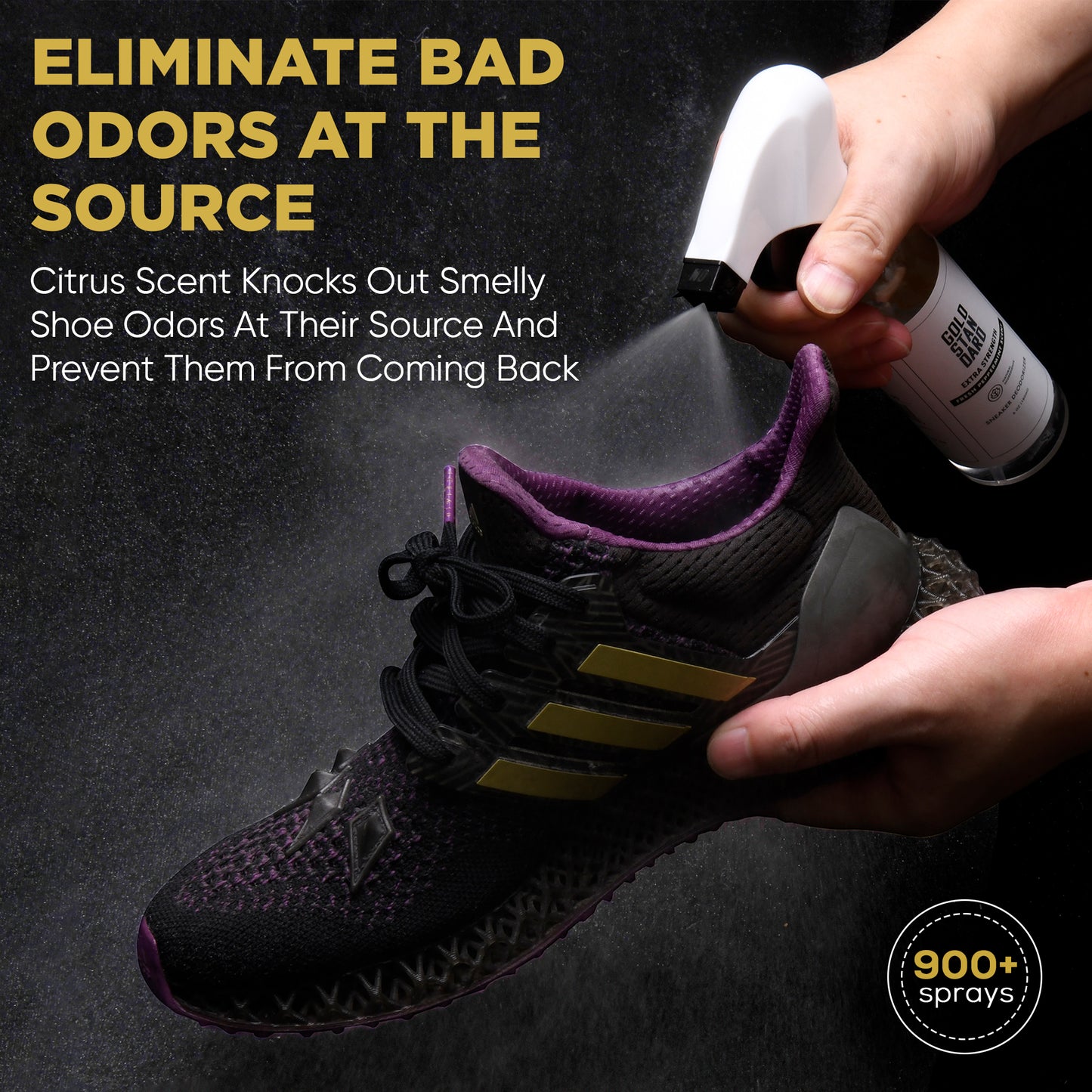 Gold Standard Natural Shoe Deodorizer Spray 6 Oz. - Citrus Burst