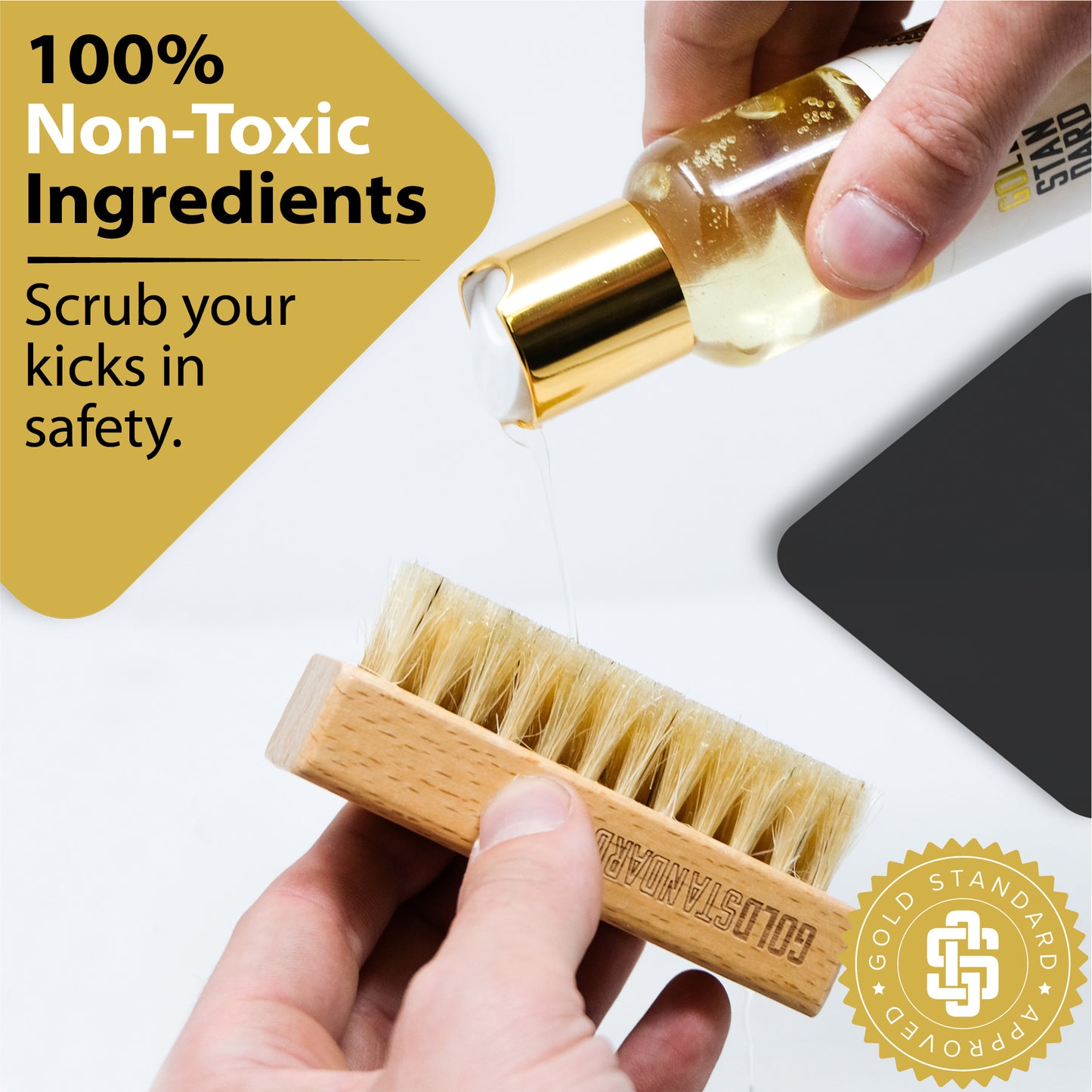Premium Shoe Cleaner Kit Brush and Solution