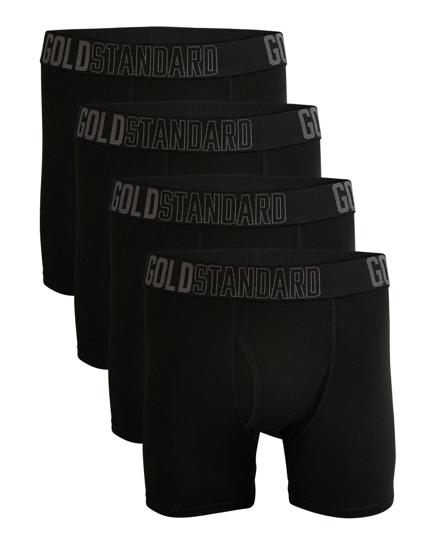 Gold Standard 4-Pack Men's Stretch Cotton Boxer Briefs