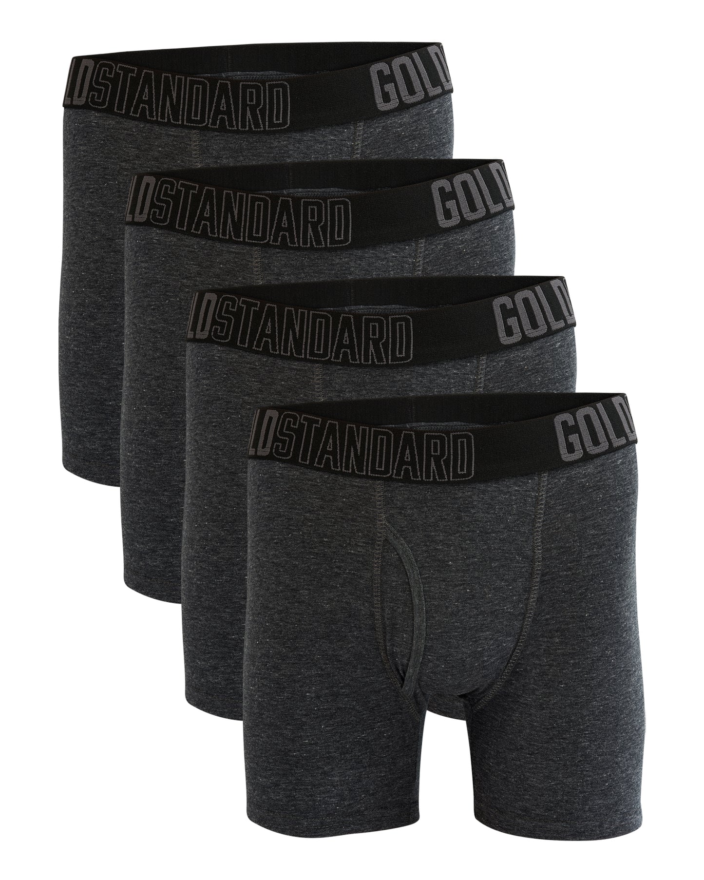 Gold Standard 4-Pack Men's Stretch Cotton Boxer Briefs