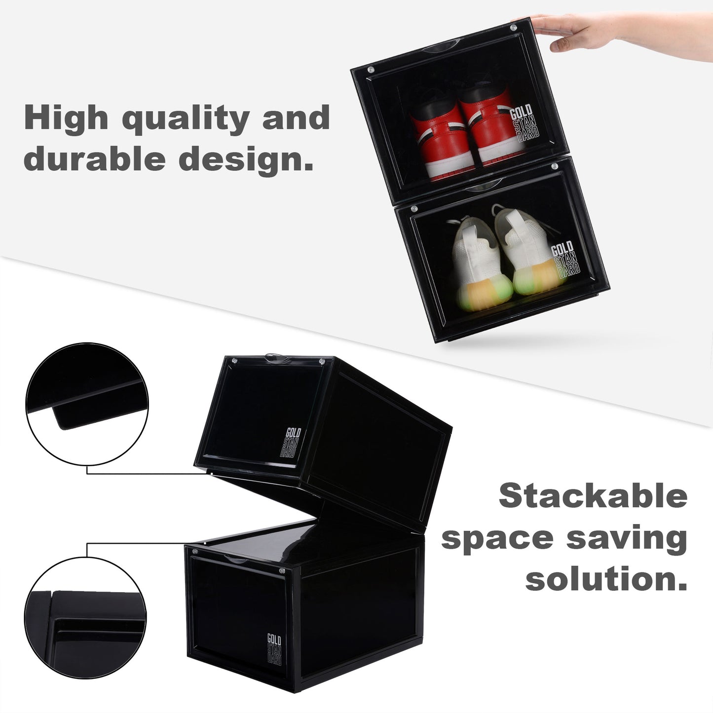Premium Sneaker Storage Case 2-Pack