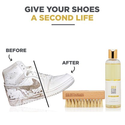 Premium Shoe Cleaner Kit Brush and Solution