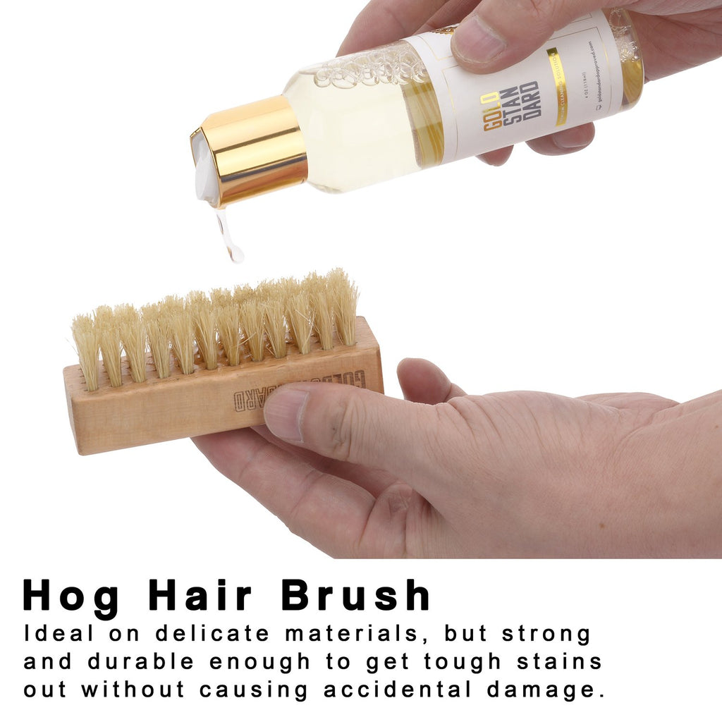 Premium Double Sided Shoe Cleaning Brush – Gold Standard