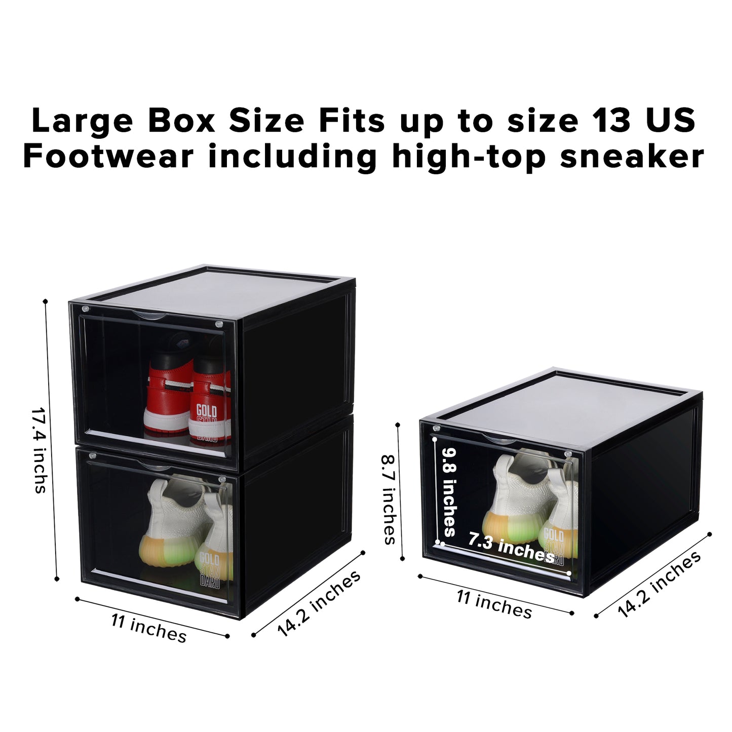 Premium Sneaker Storage Case 2-Pack